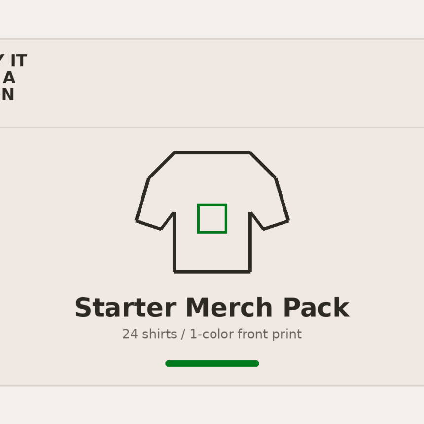 Starter Merch Pack