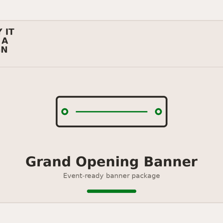 Grand Opening Banner