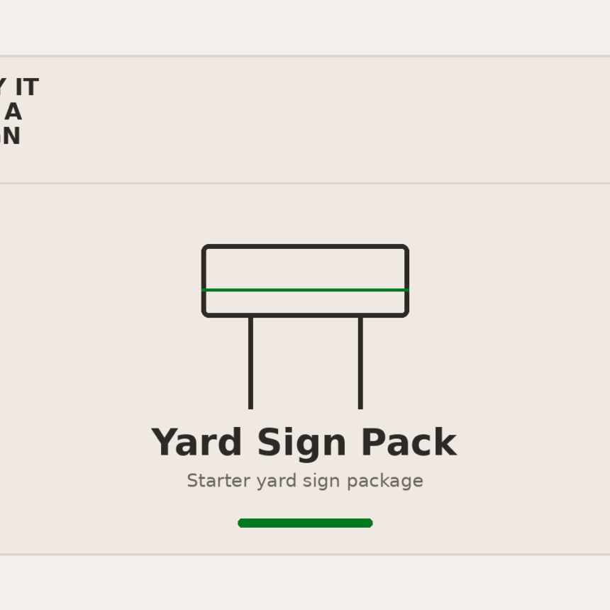 Yard Sign Pack